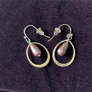 Dusty Mauve Hoop Earrings